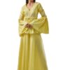 Yellow Organza Silk Pant Set