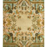 Multi-Colored Blended Wool Hand-Knotted Persian Rug