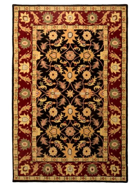 Maroon & Black Color Hand Tufted Rugs