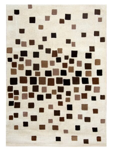 Brow and Beige Hand Tufted Rugs