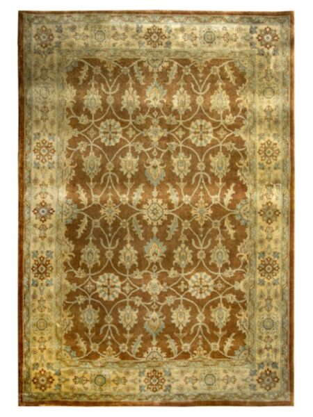 Beige and Brown Hand Knotted Rugs