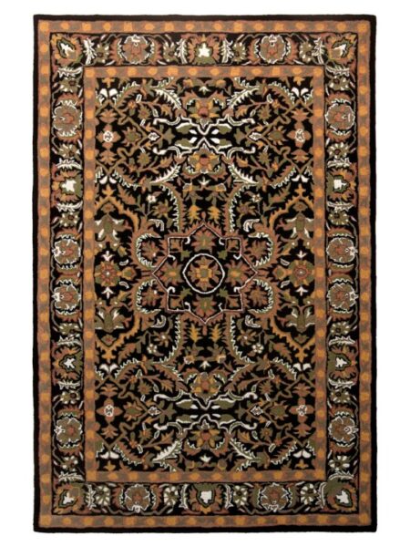 Black & Orange Hand Tufted Rugs