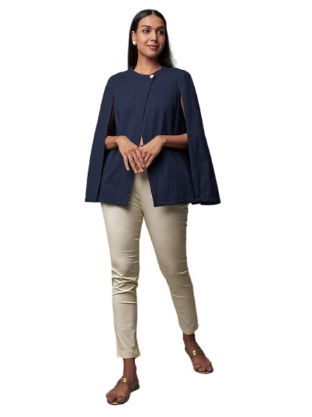 Blue Cotton Linen Co-Ord Set