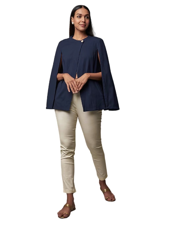 Blue Cotton Linen Co-Ord Set