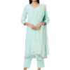 Blue Embroidered Kurta Set