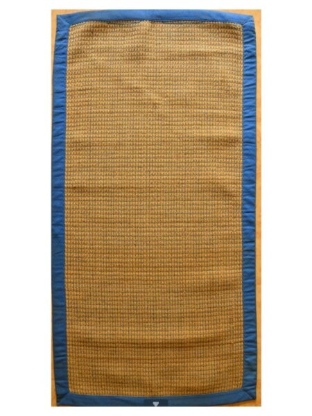 Blue and Beige Jute Mat