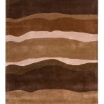 Brow and Beige Hand Tufted Rugs