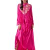 Fuchsia Silk Skirt Set