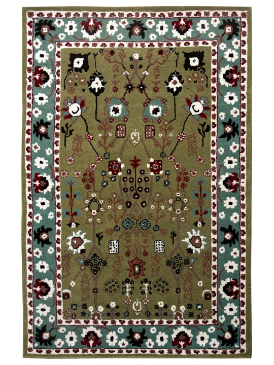 Green & Brown Hand Tufted Rugs
