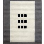 Grey and Ivory Hand Tufted Rugs