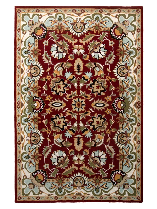 Maroon & Beige Persian Handmade Tufted Rugs