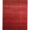 Maroon Blended Wool Hand-Knotted Shaded Persian Rug