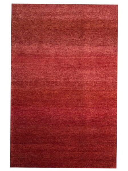 Maroon Blended Wool Hand-Knotted Shaded Persian Rug