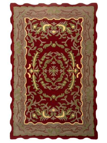 Maroon & Brown Color Hand Tufted Rugs