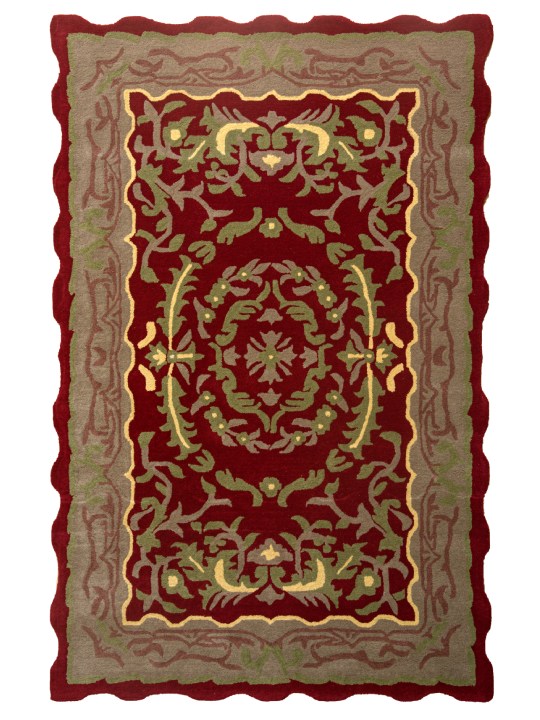 Maroon & Brown Color Hand Tufted Rugs