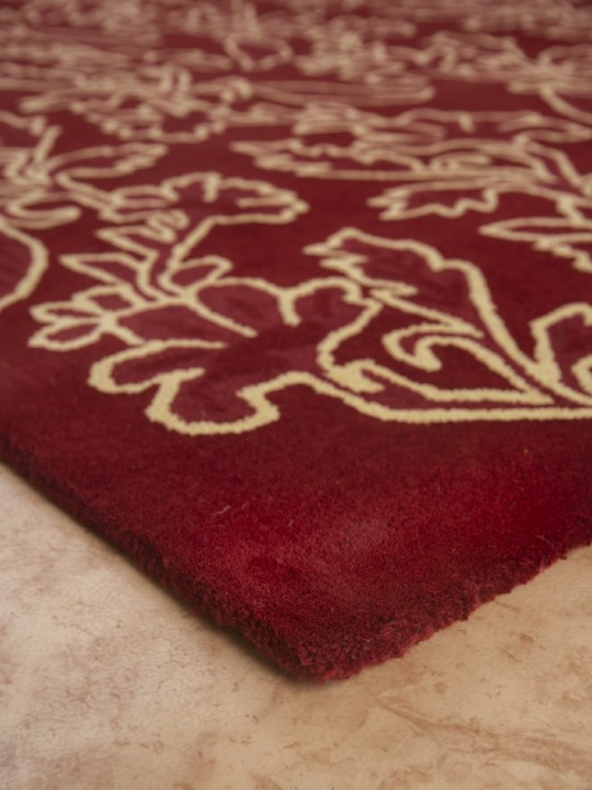 Maroon Hand Tufted Rugs