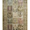 Multi-Colored Blended Wool Hand-Knotted Persian Rug