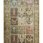 Multi-Colored Blended Wool Hand-Knotted Persian Rug