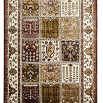 Multi-Colored Blended Wool Hand-Knotted Persian Rug