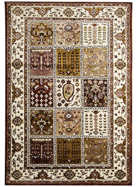 Multi-Colored Blended Wool Hand-Knotted Persian Rug