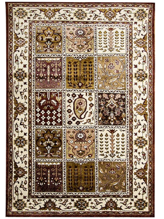Multi-Colored Blended Wool Hand-Knotted Persian Rug