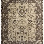 Multi-Colored Blended Wool Hand-Knotted Persian Rug