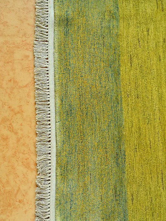Multi-Colored Blended Wool Hand-Knotted Persian Rug