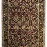 Multi-Colored Blended Wool Hand-Knotted Persian Rug