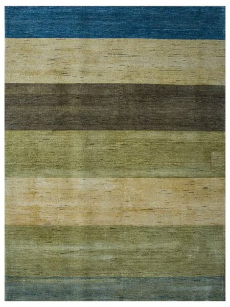 Multi-Colored Blended Wool Hand-Knotted Persian Rug