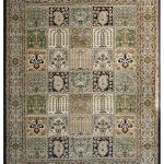 Multi-Colored Indian Wool Hand-Knotted Persian Rug