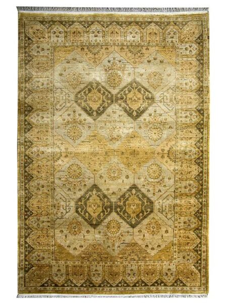 Multi-Colored New Zealand Wool Hand-Knotted Persian Rug