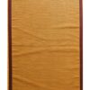 Natural and Maroon Jute Mat