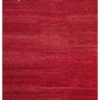 Red Blended Wool Hand-Knotted Shaded Persian Rug