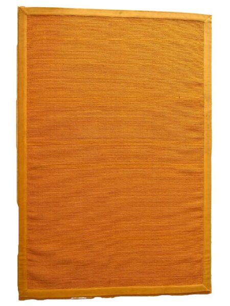 Saffron-Colored Jute Mats