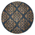 Teal & Brown Color Hand Tufted