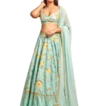 Light Blue Printed Lehenga