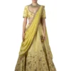 Yellow Embroidered Lehenga Set