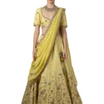 Yellow Embroidered Lehenga Set