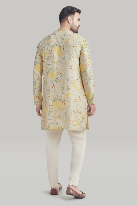 Beige Cotton Pants