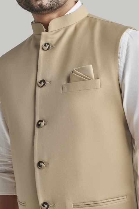 Beige Nehru Jacket