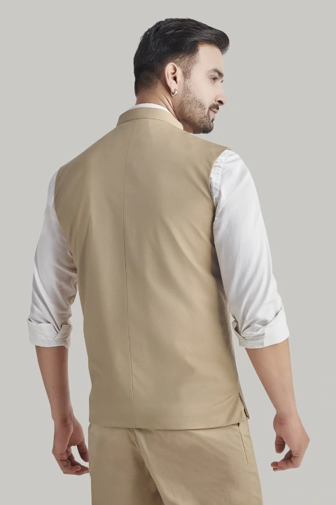 Beige Nehru Jacket