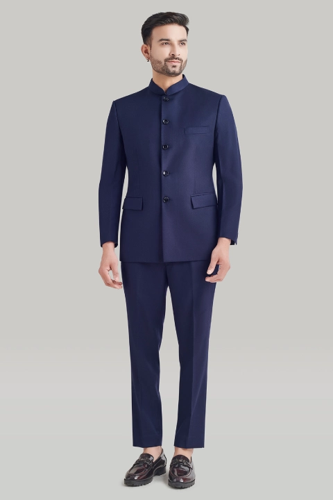 Dark Blue Bandgala and Pants Set