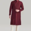 maroon kurta and pant set