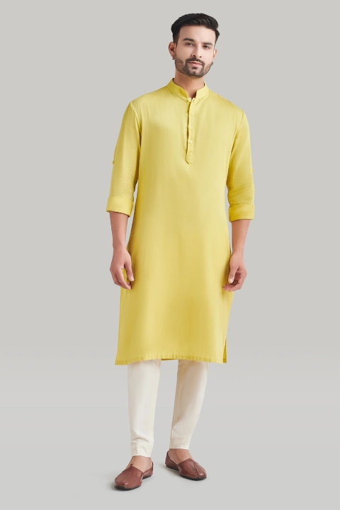 Yellow Kurta and Pant Set
