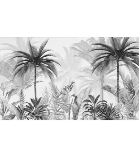 Jungle Scene Monochrome