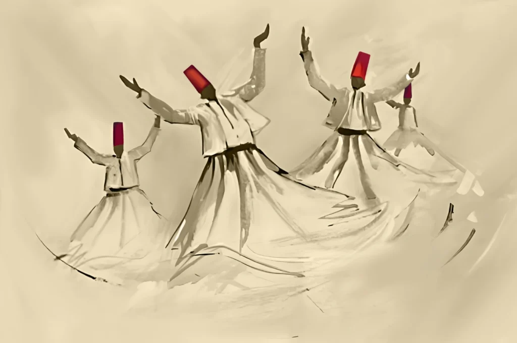 Dancing Dervish Tinted Painting