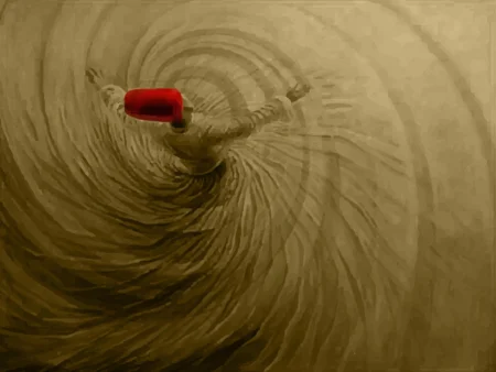 Sepia Whirling Dervish Painting