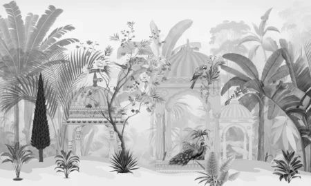 Mughal Nature Monochrome