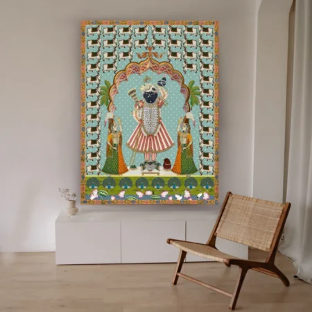 shreenathji with gopis pichwai painting