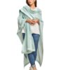 Light blue wool Shawl